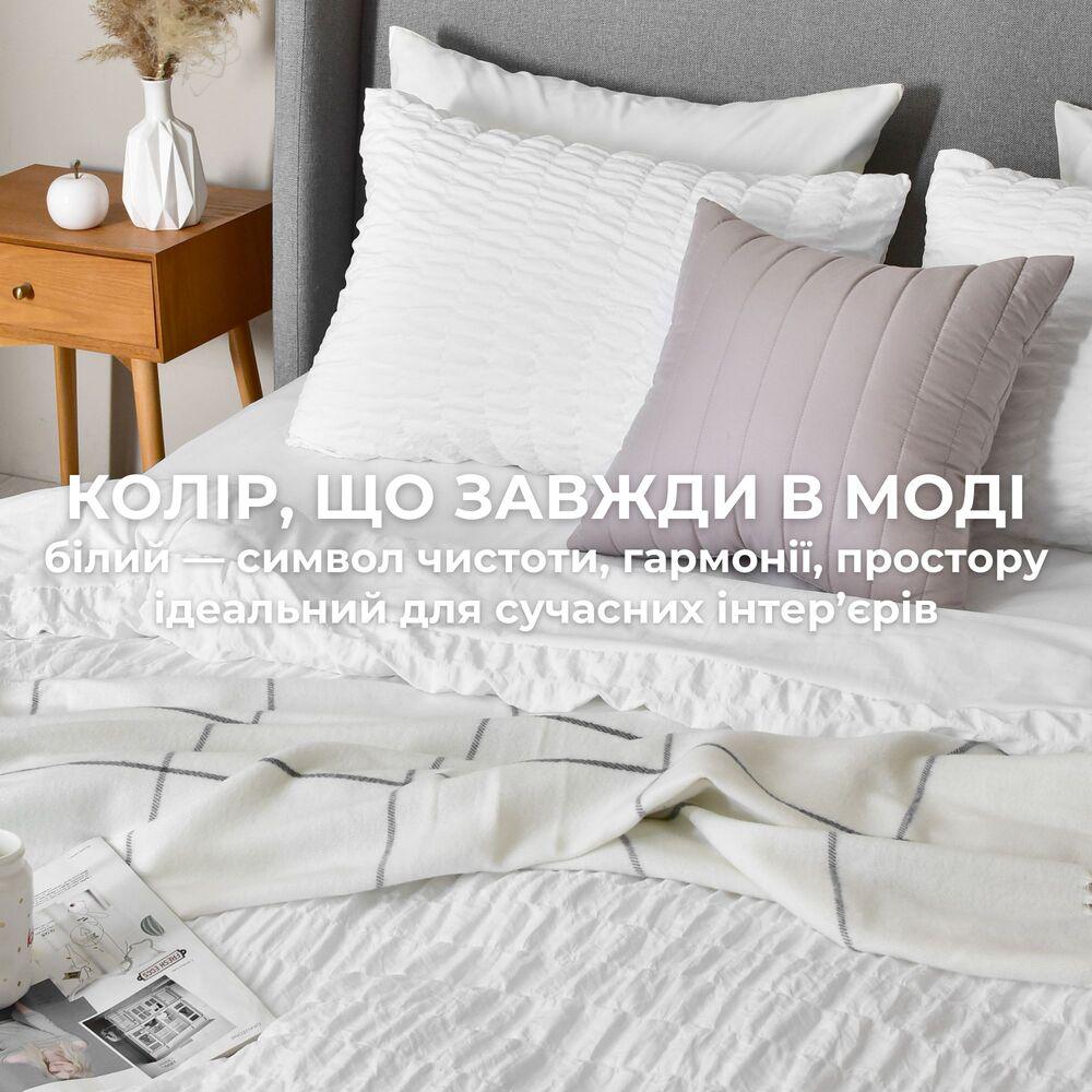 Комплект постельного белья евро IDEIA Cloud Dream жатка подарочная упаковка Белый (26357) - фото 8 Комплект постельного белья евро IDEIA Cloud Dream жатка подарочная упаковка Белый (26357) - фото 8