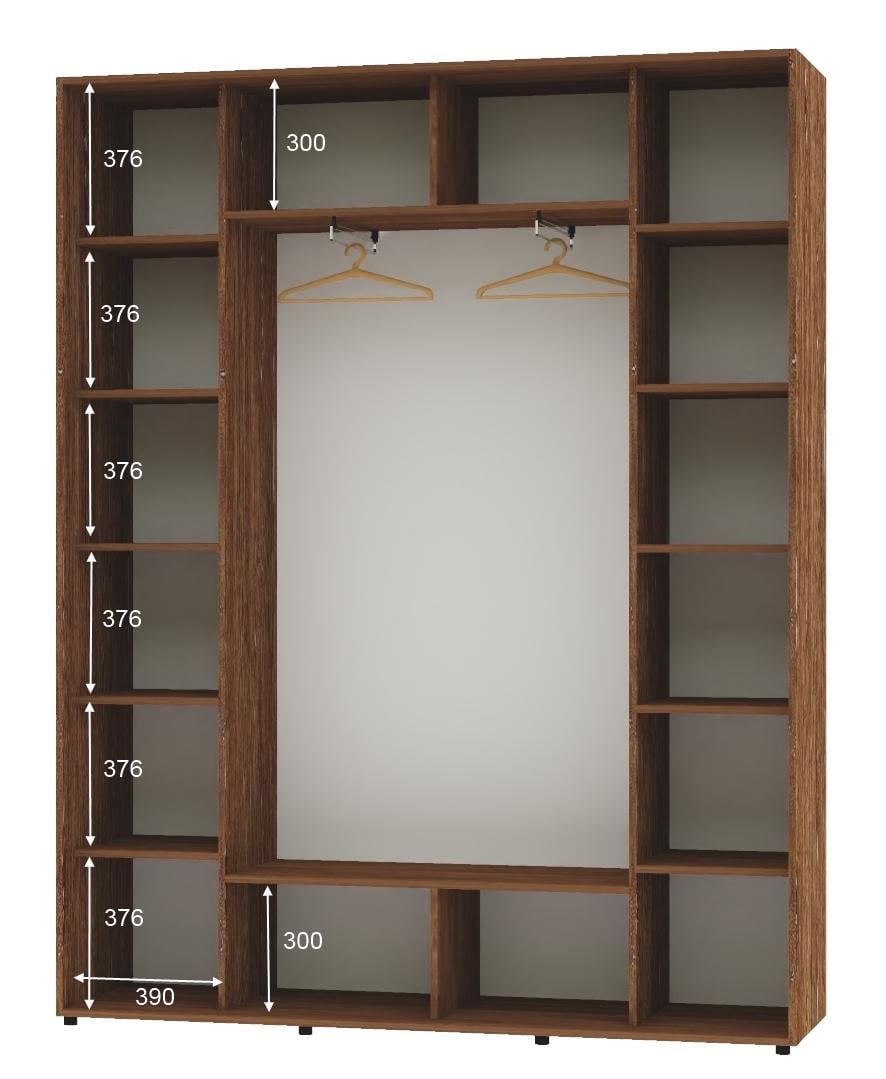 Шкаф-купе трехдверный Алекса ШК-05 ДСП 210х45х250 см Дуб винтаж - фото 2 Шкаф-купе трехдверный Алекса ШК-05 ДСП 210х45х250 см Дуб винтаж - фото 2