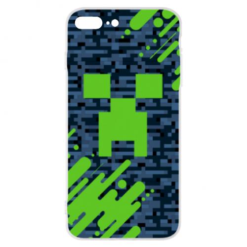 Чехол для iPhone 8 Plus Minecraft Creeper - фото 1