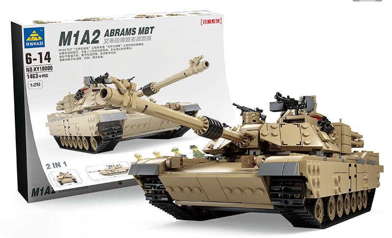 Конструктор Kazi бойовий танк Абрамс/Хаммер 2в1 1463 дет. (24677128)