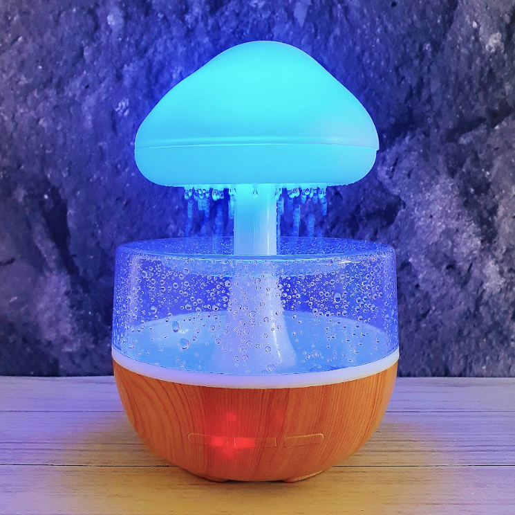 Увлажнитель воздуха Гриб RAIN HUMIDIFIER и ночник с эффектом дождя и подсветкой (AN-102) - фото 8