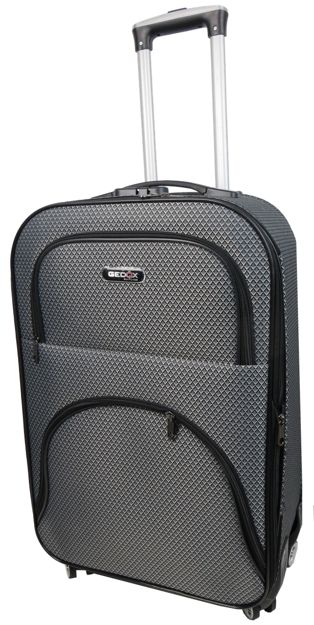 Валіза на колесах Gedox GD Polo тканинна середня в клітинку 67 л Сріблястий - фото 1 Валіза на колесах Gedox GD Polo тканинна середня в клітинку 67 л Сріблястий - фото 1
