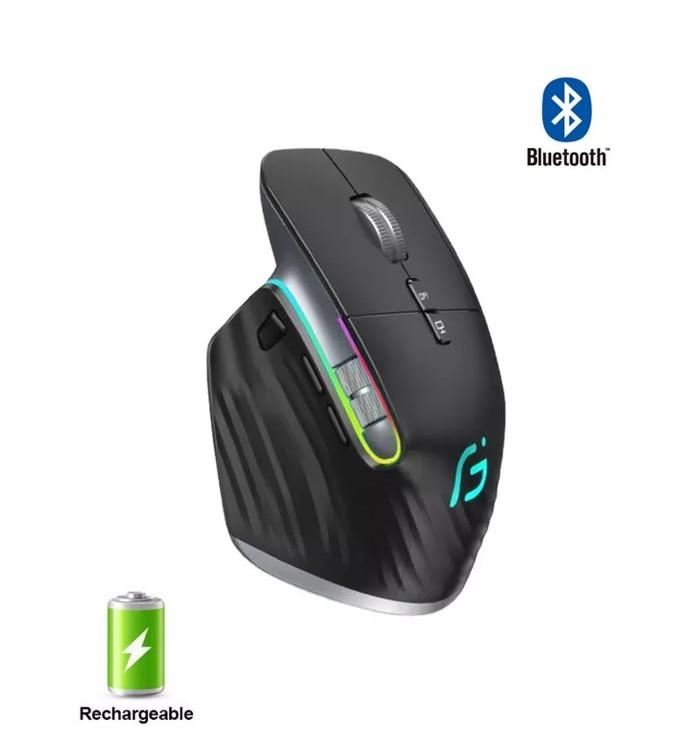 Миша бездротова Gamous M10 Bluetooth ігрова безшумна з акумулятором та підсвічуванням 2,4G Black - фото 9