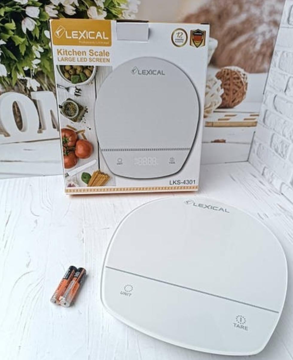 Весы кухонные Lexical LKS-4301-w белый Весы кухонные Lexical LKS-4301-w белый