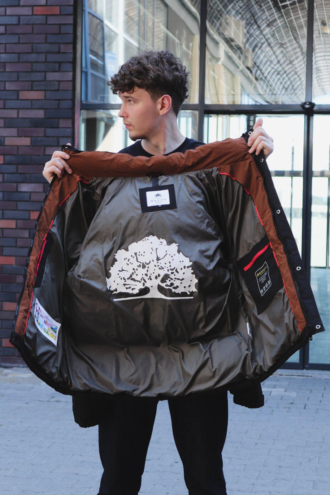 Куртка мужская зимняя 2XL р. 54 Черный (119041) - фото 3