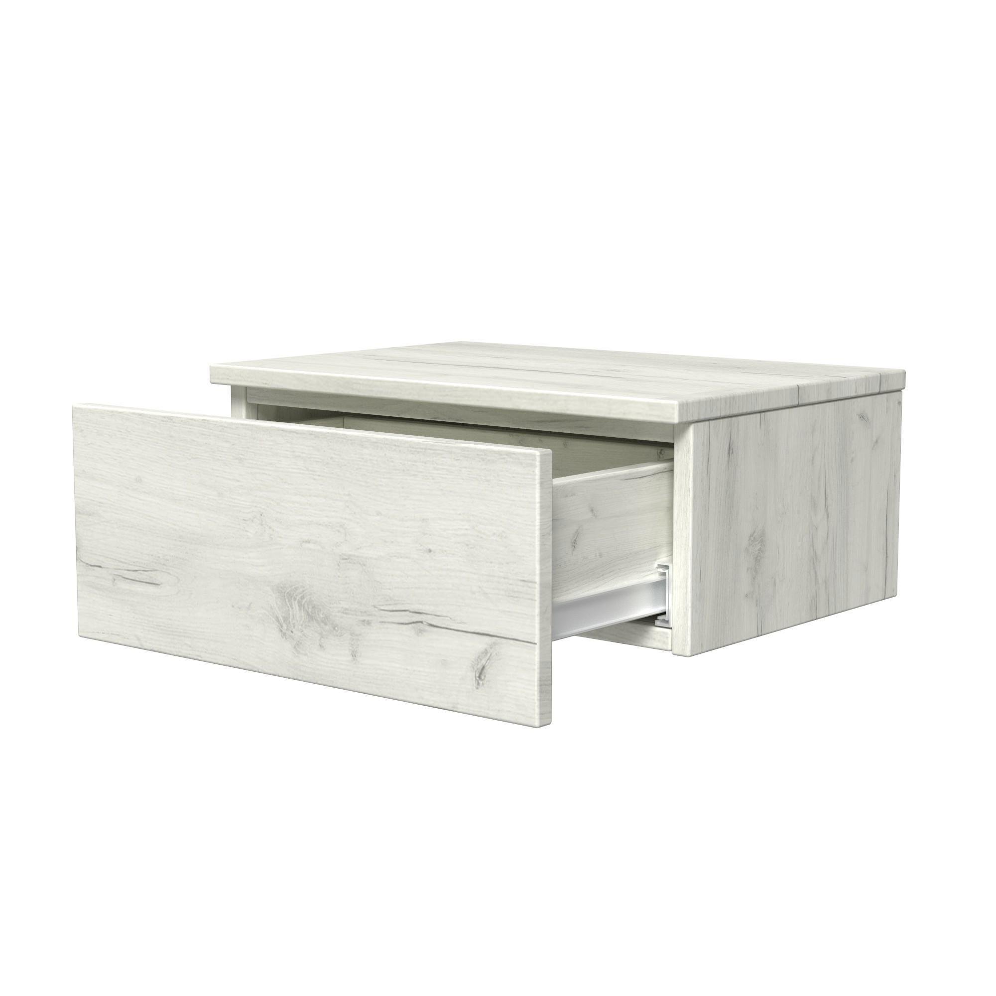 Тумба прикроватная ТП2 SENAM 180х450х310 мм ДСП Дуб Крафт Белый - фото 4 Тумба прикроватная ТП2 SENAM 180х450х310 мм ДСП Дуб Крафт Белый - фото 4