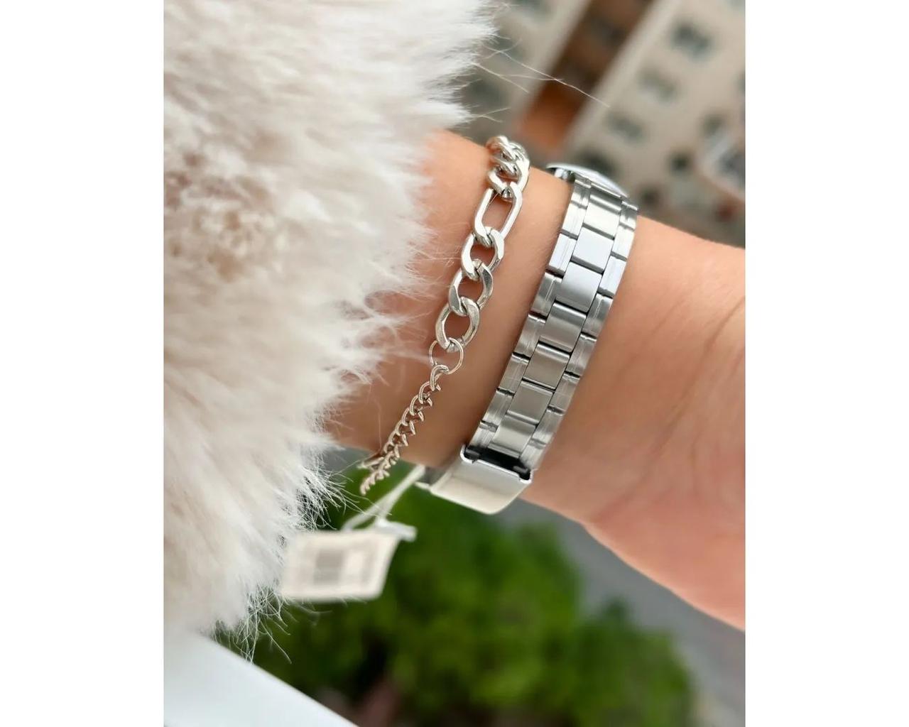 Наручний годинник жіночий Casio LTP-V005D-7A d 28 мм Срібний/Сірий (2554467065) - фото 4