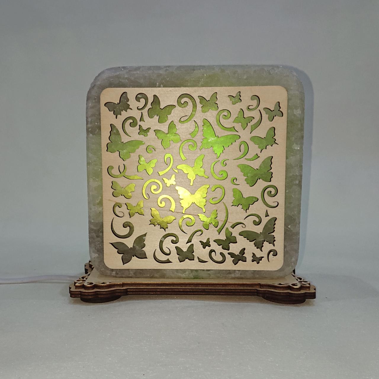 Соляной светильник Бабочки (k-0002-g)