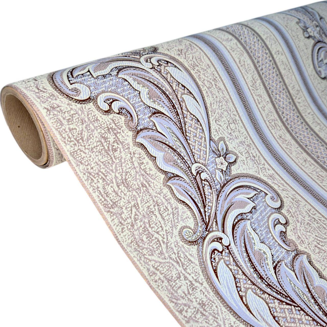 Обои виниловые на флизелиновой основе 3664-06 с голубым орнаментом для спальни/гостиной/коридора 10,05x1,06 м Бежевый (2481497198)