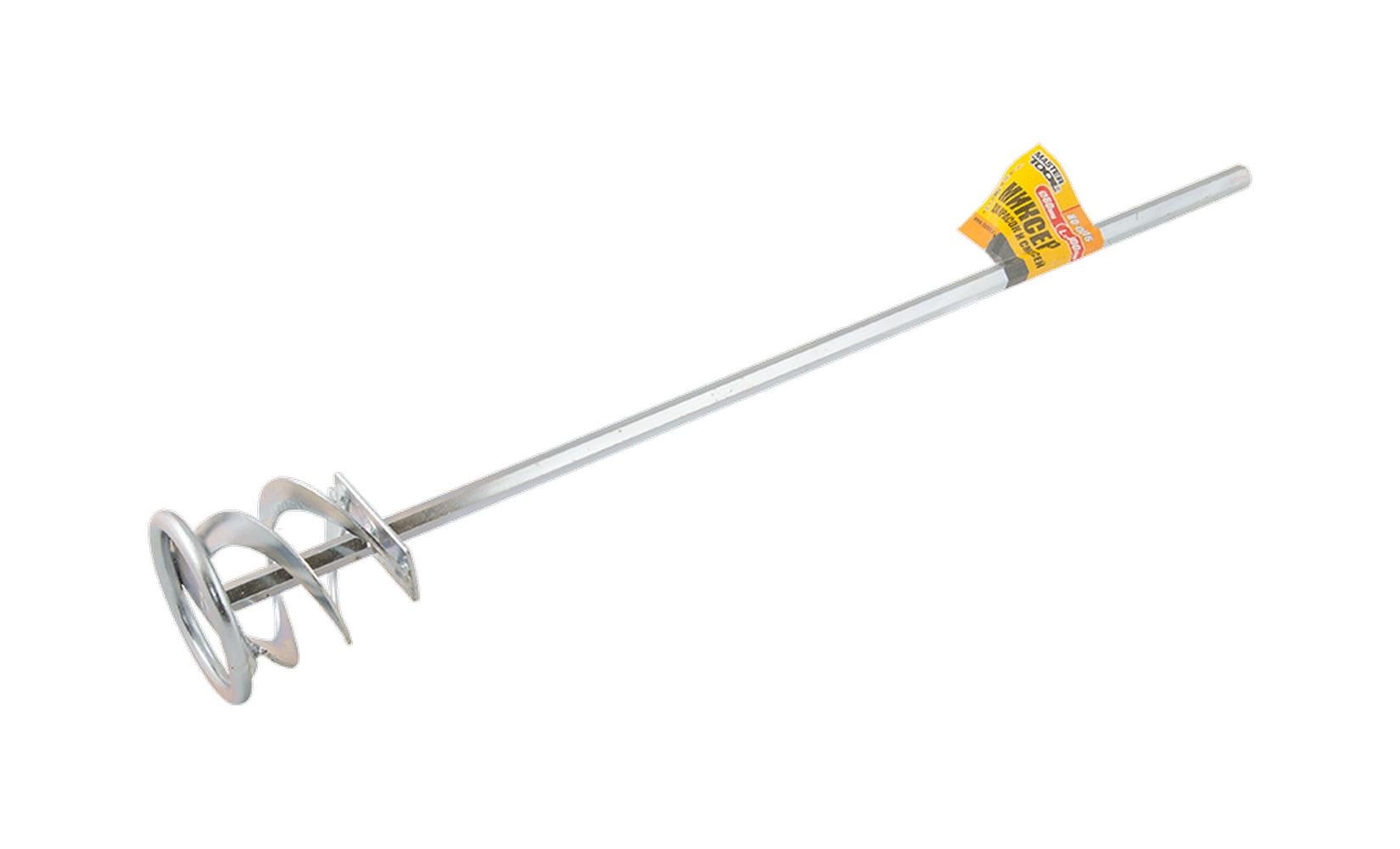 Миксер строительный для красок и смесей MasterTool ленточный HEX Ø 60 мм L 400 мм (80-0016)