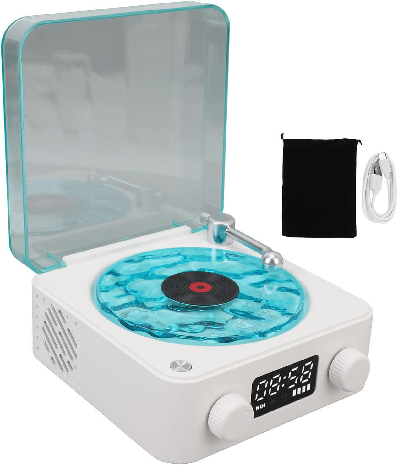 Портативна колонка Retro Dream Bluetooth у вигляді вінілового програвача з різнокольоровою підсвіткою Білий (VP-685) Портативна колонка Retro Dream Bluetooth у вигляді вінілового програвача з різнокольоровою підсвіткою Білий (VP-685)