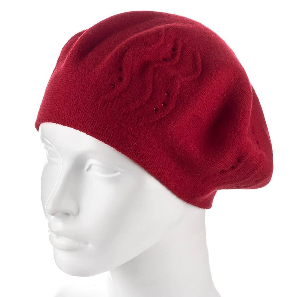 Берет женский Zolly ZH217 двойной Красный