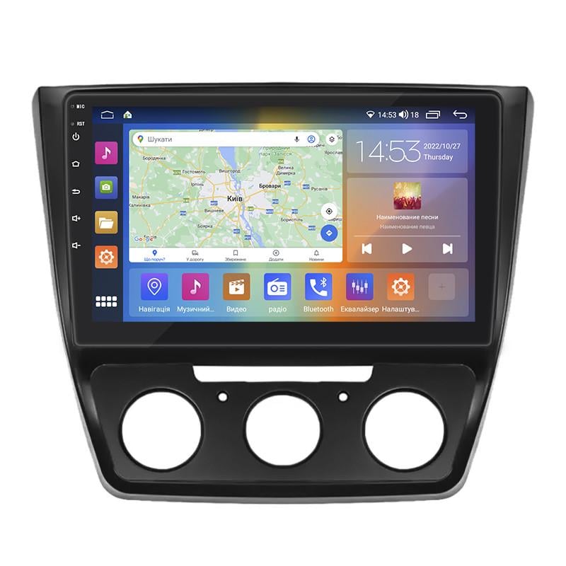 Автомагнітола штатна Lesko 4G/CarPlay/GPS/Wi-Fi для Skoda Yeti I Рестайлінг 2013-2018 2/32Gb 10" (1735248208)