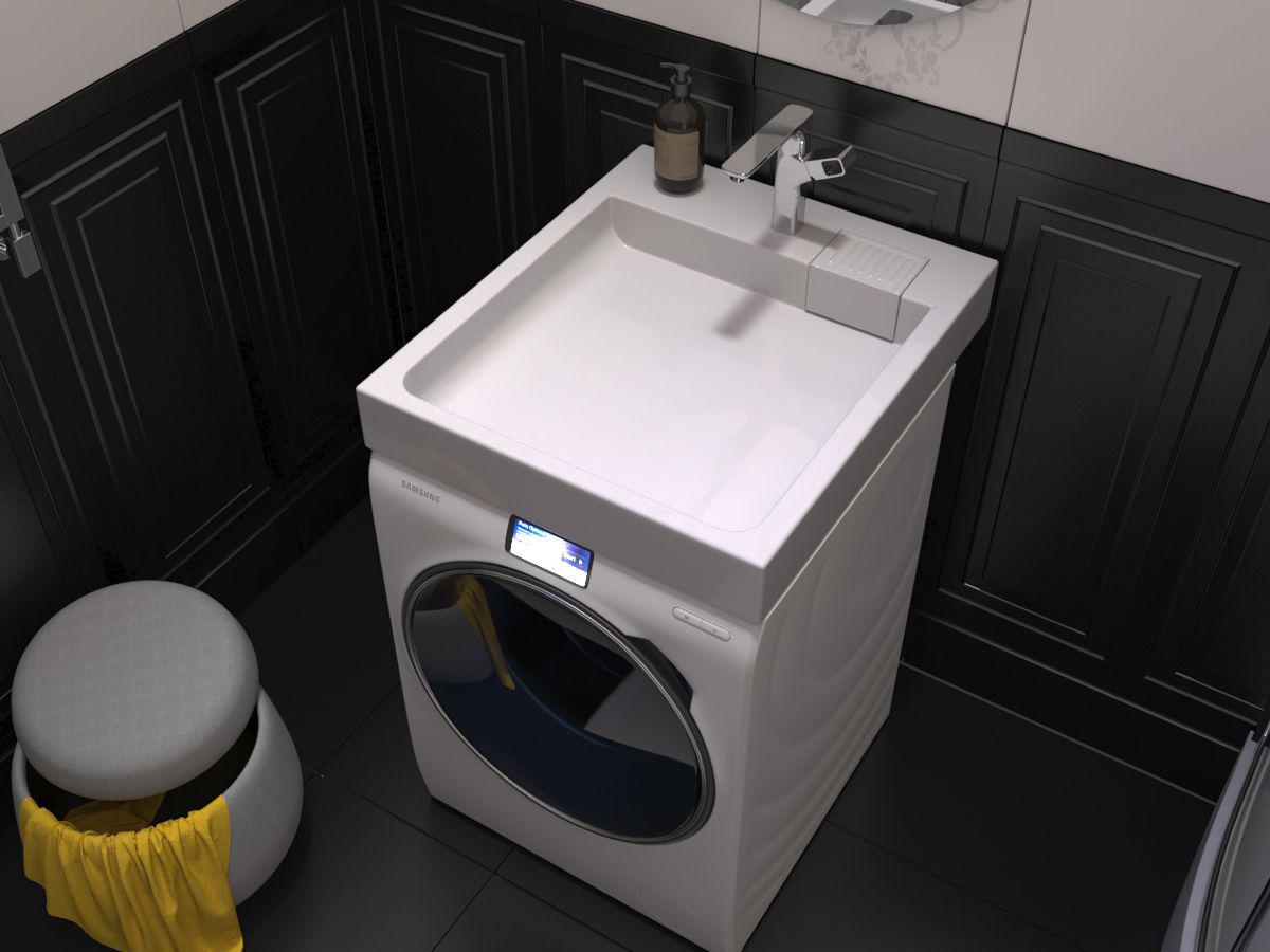 Умивальник на пральну машину Redokss San PROTON акриловий 51х60 см - фото 2