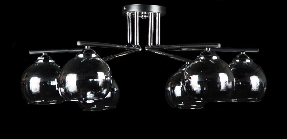 Люстра з плафонами Ray LGH60008/6 WT/SR (IR006485)