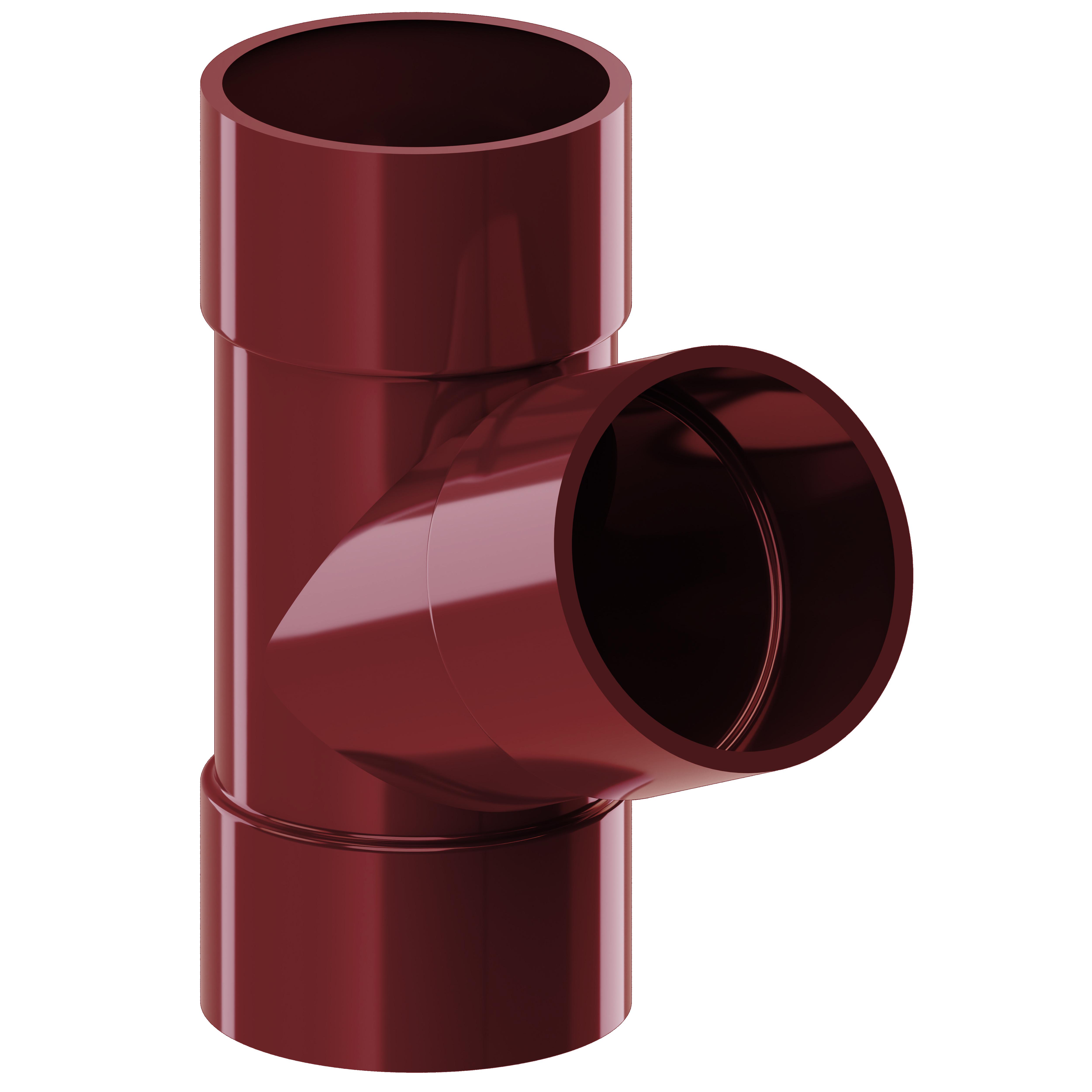 Тройник KROP 67,5° 63 мм Красный (2325)