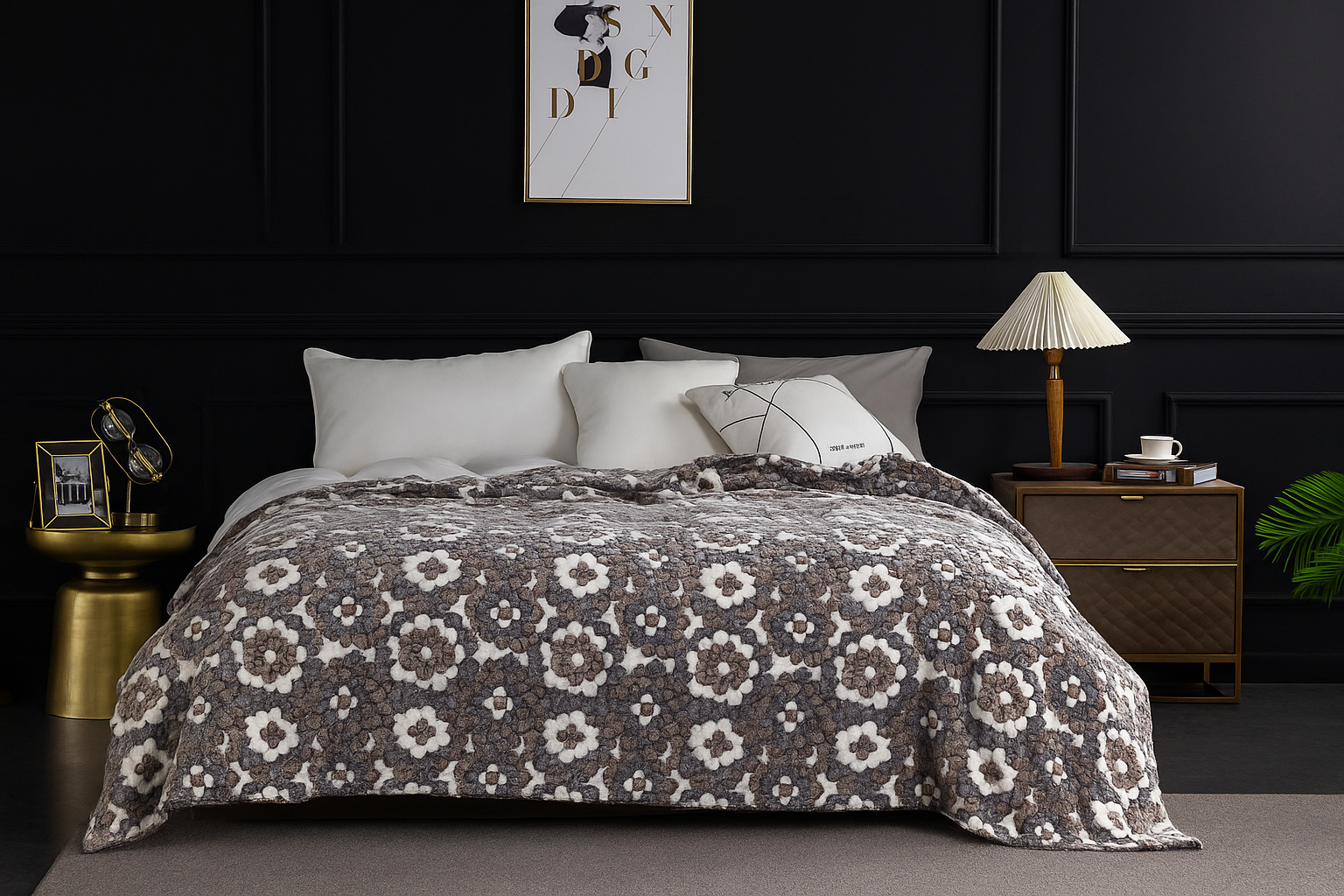 Плед флисовый Стриженый 150х200 см Серый (F-strig/grey/1.5)