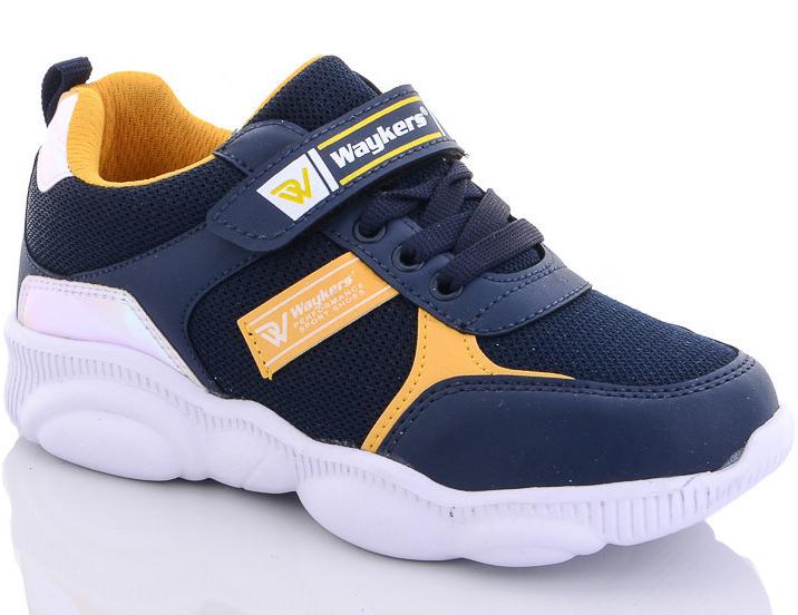 Кроссовки на облегченной подошве Waykers 024-8 р. 26 Сине-желтый