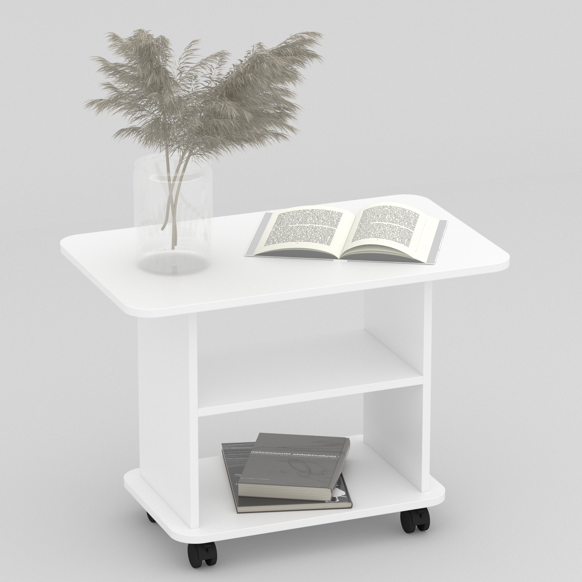 Журнальний стіл ЖС-Класік ДСП 550x750x450 мм Білий