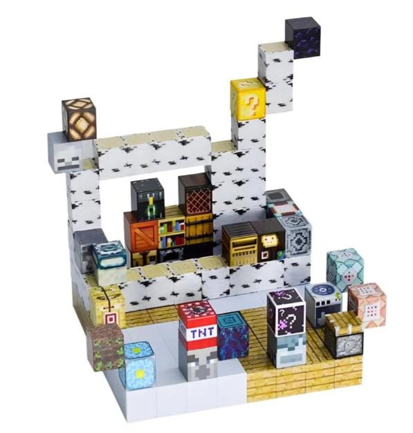 Конструктор магнітний майнкрафт Magnetic Cube інструментальний цех 128 дет. (10374) - фото 2
