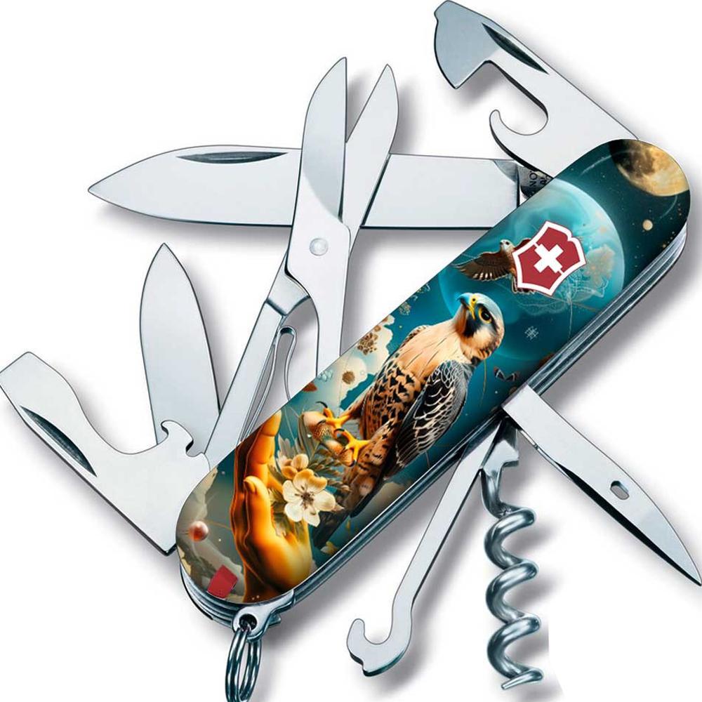 Нож швейцарский складной Victorinox Climber Ukraine (1.3703.3_T3210pw) Нож швейцарский складной Victorinox Climber Ukraine (1.3703.3_T3210pw)