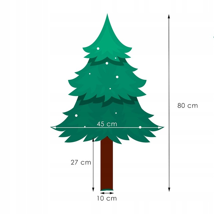 Искусственная елка Springos Mini на натуральном пне 80 см (CT0141-7) - фото 8