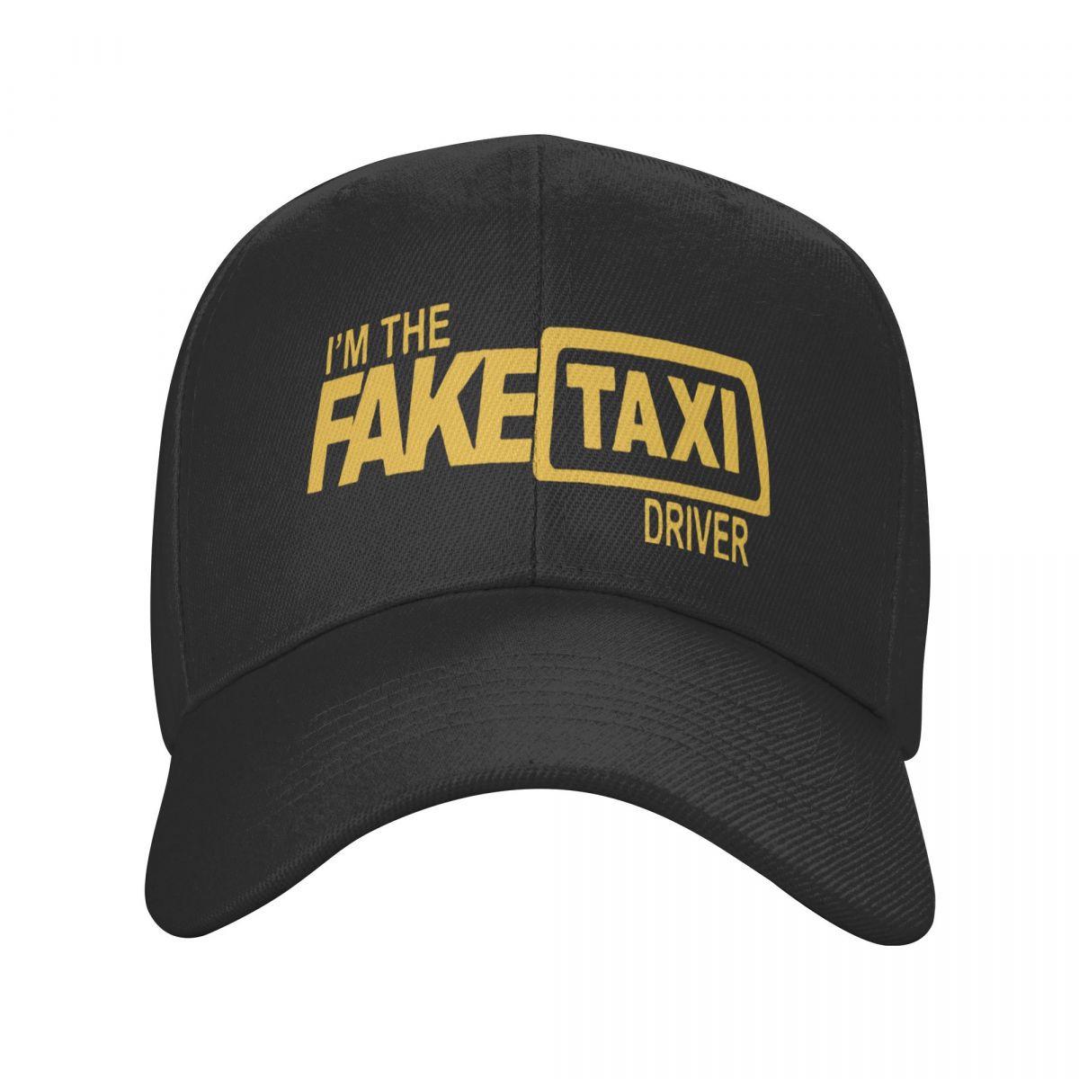 Бейсболка з написом "I'm the fake taxi driver" Чорний (VA-1430293702) - фото 2