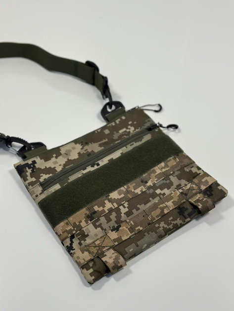 Сумка-трапеція Clefers W79 через плече Oxford 600D Піксель (5024572) - фото 2 Сумка-трапеція Clefers W79 через плече Oxford 600D Піксель (5024572) - фото 2