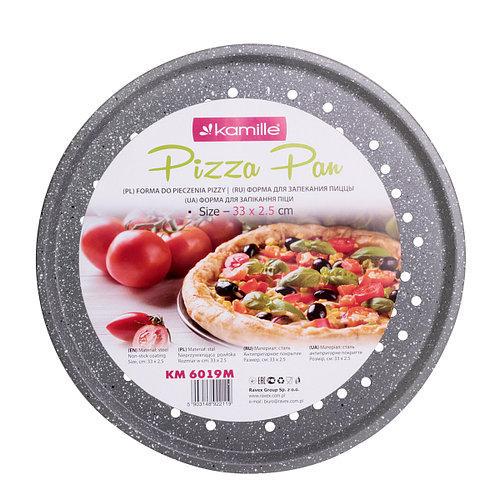 Форма для запекания пиццы Kamille KM-6019 углеродистая сталь 33 см (2375971638)