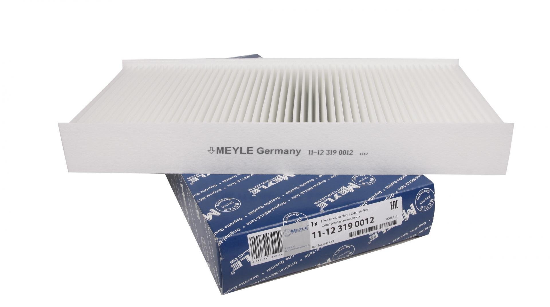 Фільтр салону Meyle для Fiat Scudo/Citroen Jumpy/Peugeot Expert 1,6-2,0 HDi 07- (11-12 319 0012)