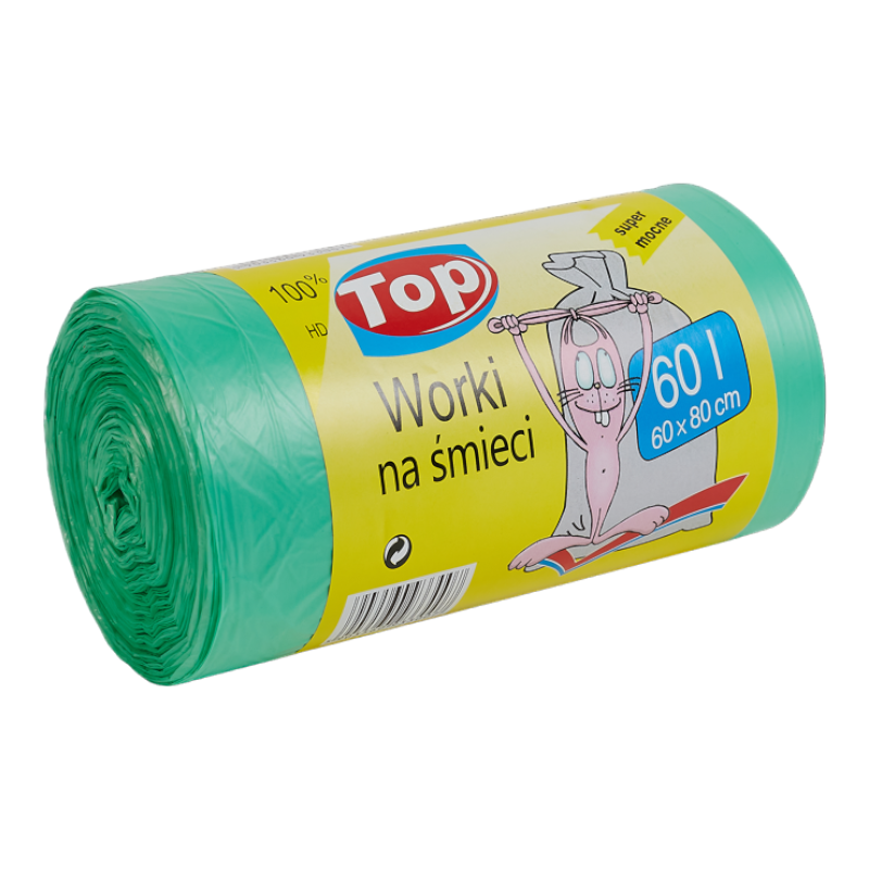 Мешки для мусора Top Pack Mix 60x80 мм 60 л 100 шт. Зеленый (5-010525)