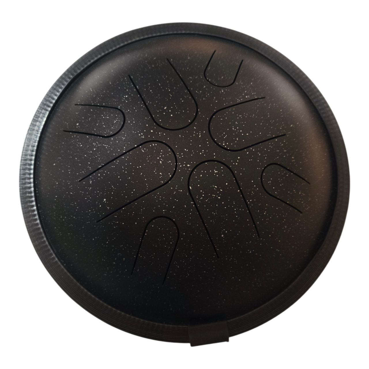Глюкофон tongue drum 8 нот 25 см Черный галактический (35446447)