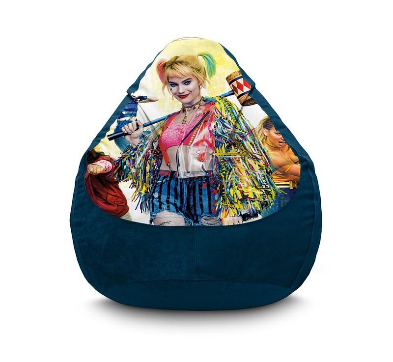 Кресло мешок iPuff Harley Quinn Hammer Флок XXXL 100х135 см Темно-синий Кресло мешок iPuff Harley Quinn Hammer Флок XXXL 100х135 см Темно-синий