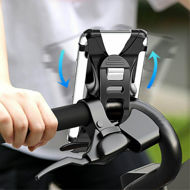Держатель велосипедный Usams US-ZJ053 Bicycle Silicone Phone Holder 4-6" Black - фото 3 Держатель велосипедный Usams US-ZJ053 Bicycle Silicone Phone Holder 4-6" Black - фото 3