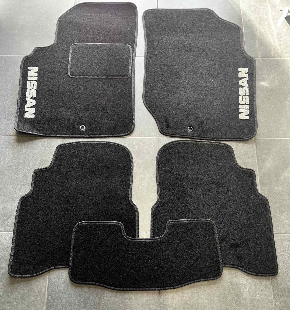 Коврики автомобильные ворсовые в салон для Nissan Almera Classic B10 2006-н. в. Черный