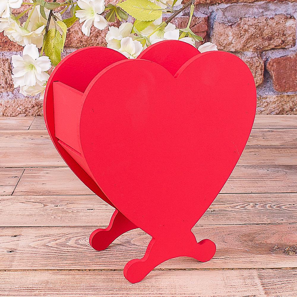 Кашпо в форме сердца Красный (570)