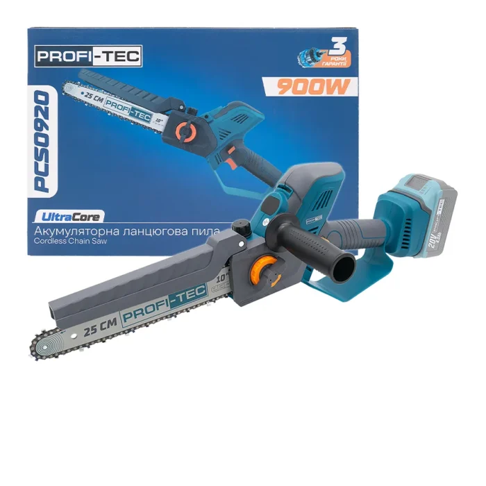 Пила цепная аккумуляторная PROFI-TEC PCS0920 UltraCore без аккумулятора и зарядного устройства (007627)