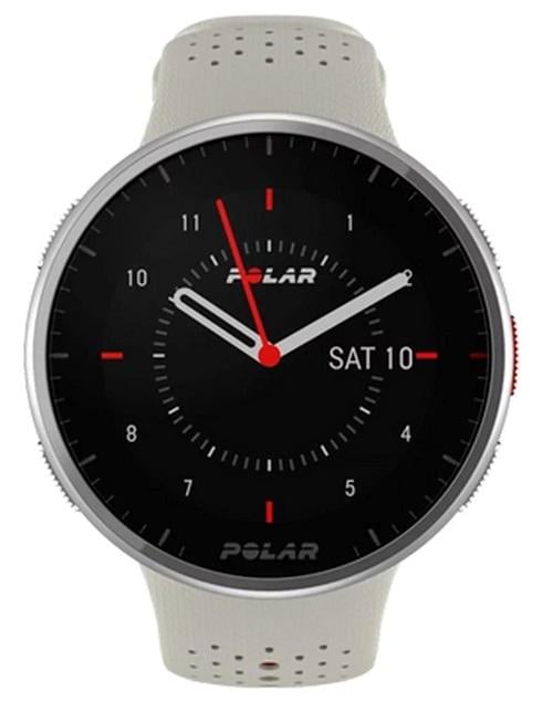 Годинник мультиспортивний з GPS та розумними функціями Polar Pacer Pro силіконовий ремінець Біло-червоний (900102180)