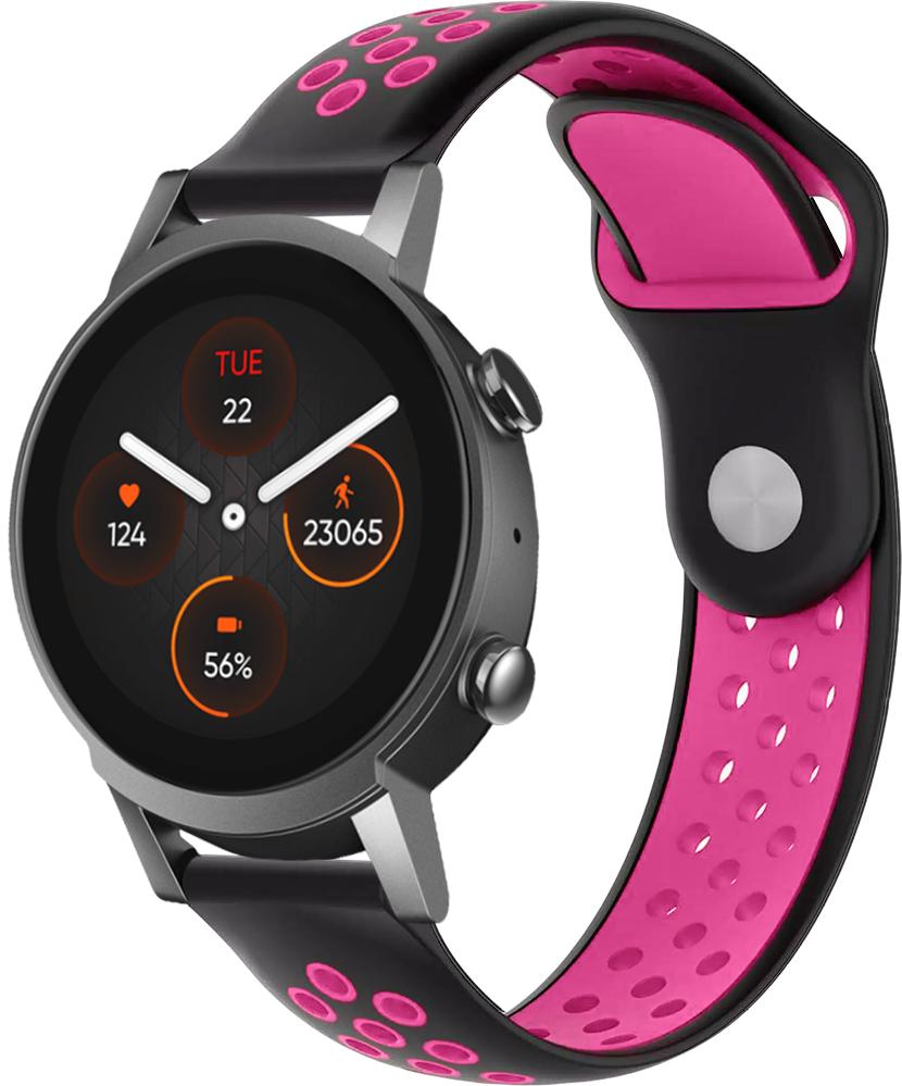Ремінець Sport для Mobvoi TicWatch E3 Black Pink (26747-51)