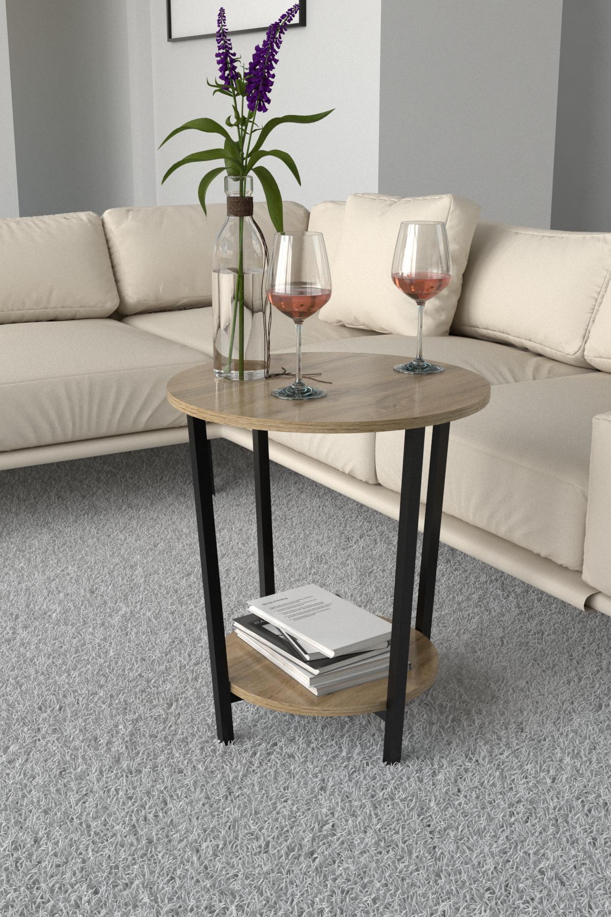 Журнальный столик EcoLoft Оливка DSP-1259-1 в стиле лофт т Дуб Аппалачи (30600396) - фото 1 Журнальный столик EcoLoft Оливка DSP-1259-1 в стиле лофт т Дуб Аппалачи (30600396) - фото 1