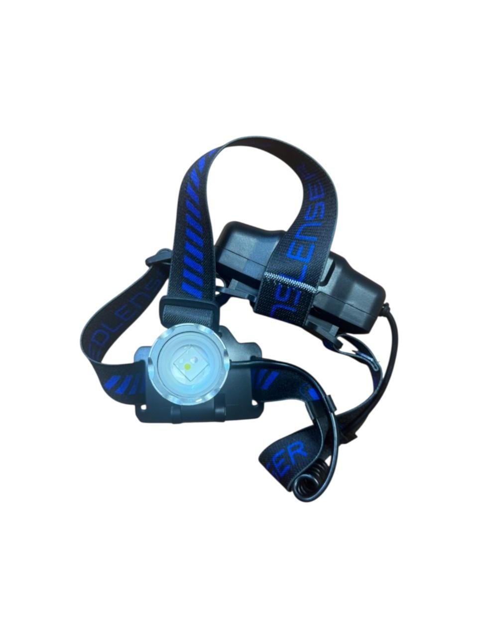 Фонарь на голову T6 LED PL-189 белый и синий свет (2576)