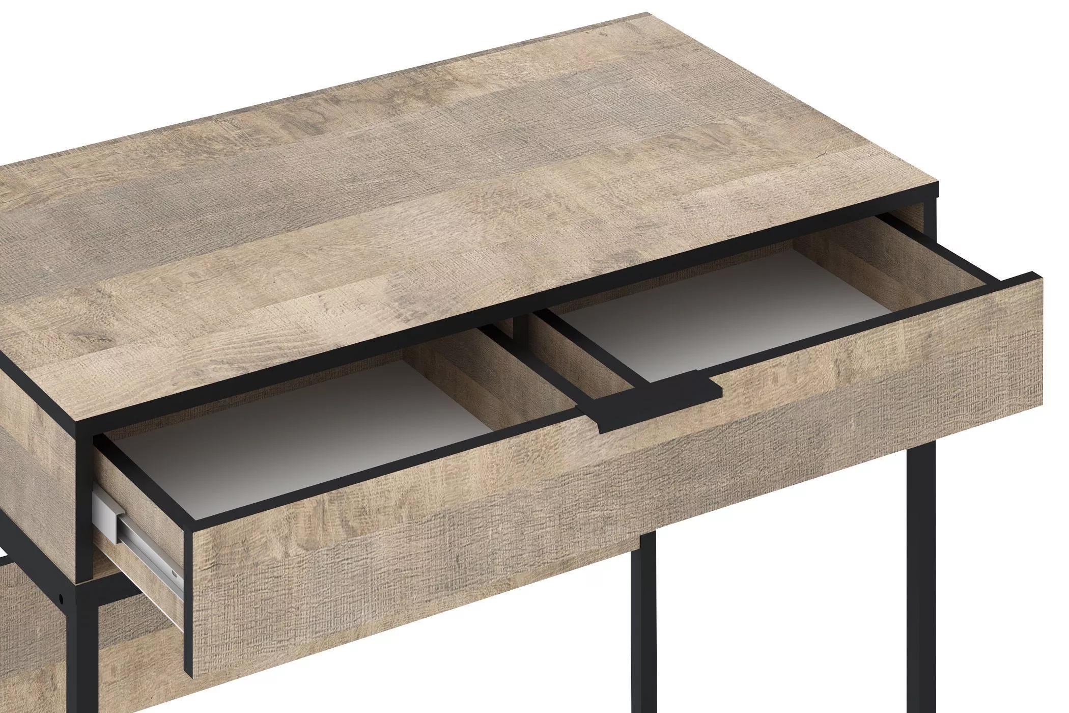 Стол туалетный F-9 Лофт с выдвижным ящичком 900х500х780 мм Бетон темный (438974986972698479876209874) - фото 2