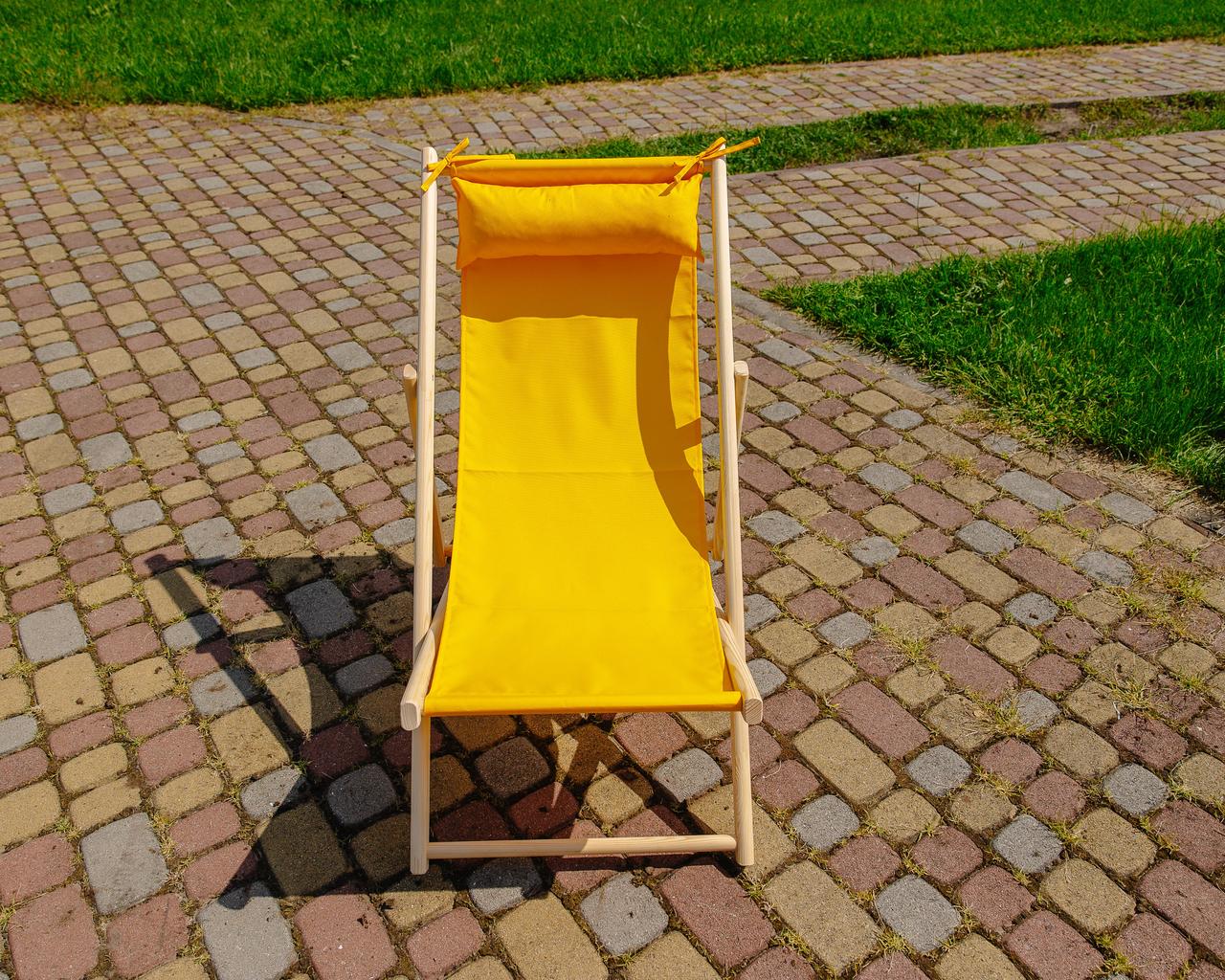 Шезлонг тканевый XRmaster с подушкой Сине-желтый (0001486) - фото 6 Шезлонг тканевый XRmaster с подушкой Сине-желтый (0001486) - фото 6