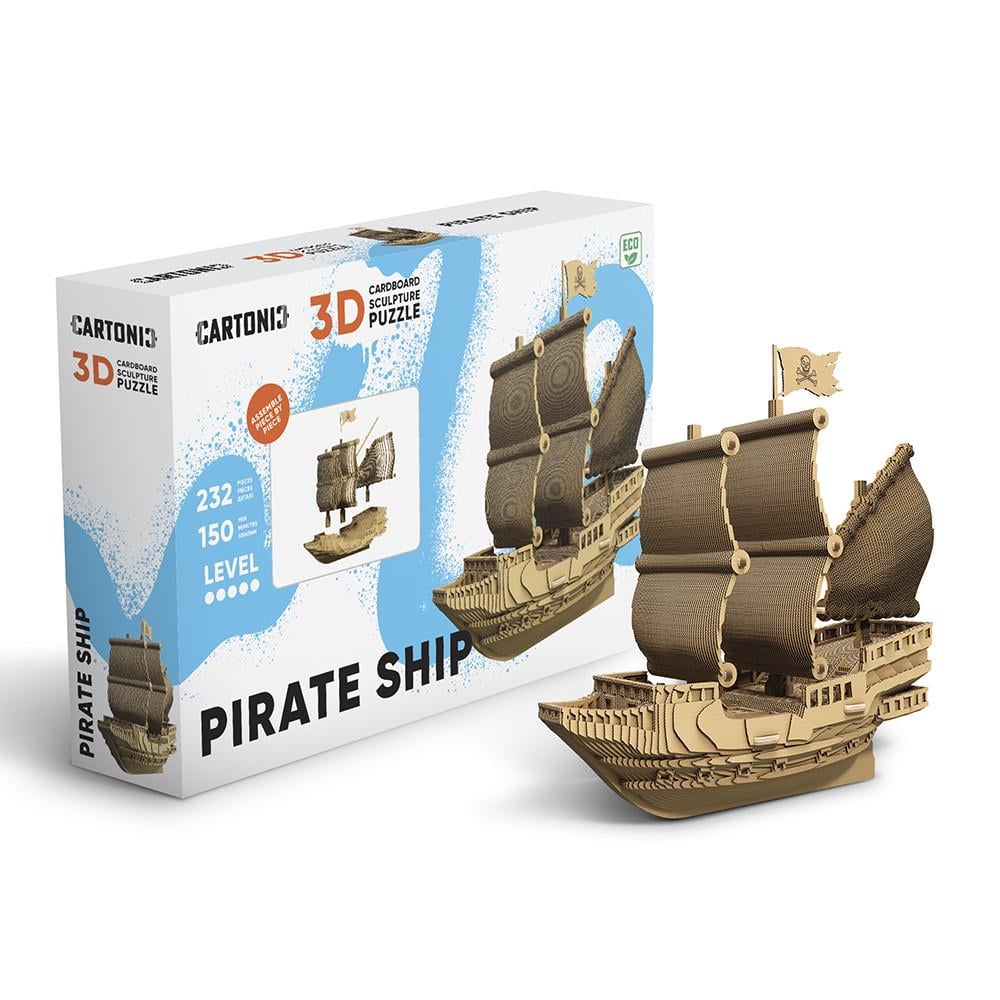Пазл-конструктор 3D картонный Cartonic 3D Puzzle PIRATE SHIP Пиратский корабль (33394495)