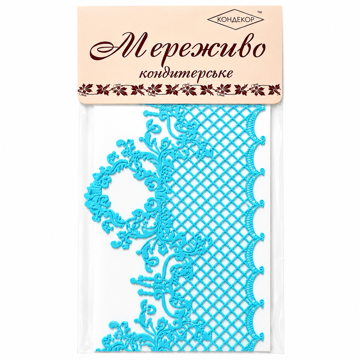 Мереживо кондитерське на торт Блакитне (1511534667)
