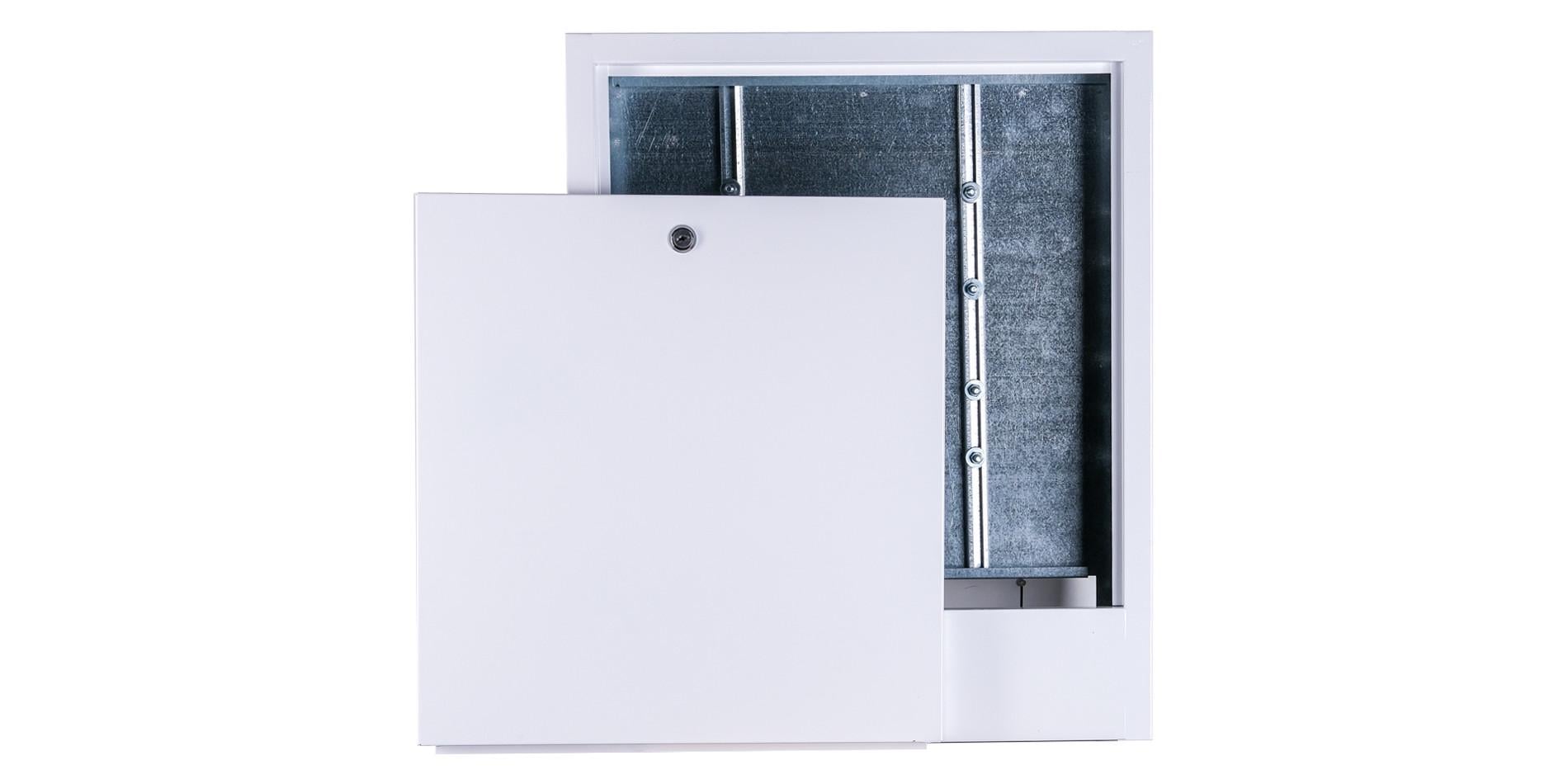 Шкаф коллекторный внутренний Галиндустрия ШКВ-01 стальной с замком 580х440х110 мм Белый (150-119-000000208)