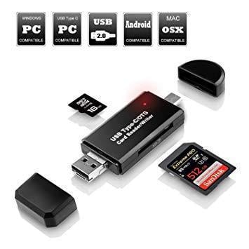 Картридер USB 2,0 OTG/Type-C/MicroSD/MicroUSB/SD 5в1 для телефону та ноутбука - фото 8