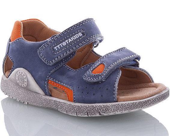 Кожаные сандалии TTTOTA MA1376-17 р. 20 Голубой