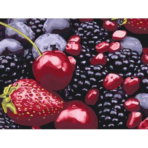 Картина по номерам Идейка Натюрморты Вкус лета 30х40 см в термопакете (КНО5541-mt)