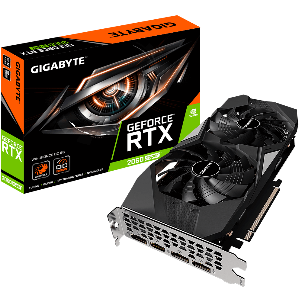 Видеокарта Gigabyte GeForce RTX 2060 SUPER WINDFORCE OC 8G (23379995)